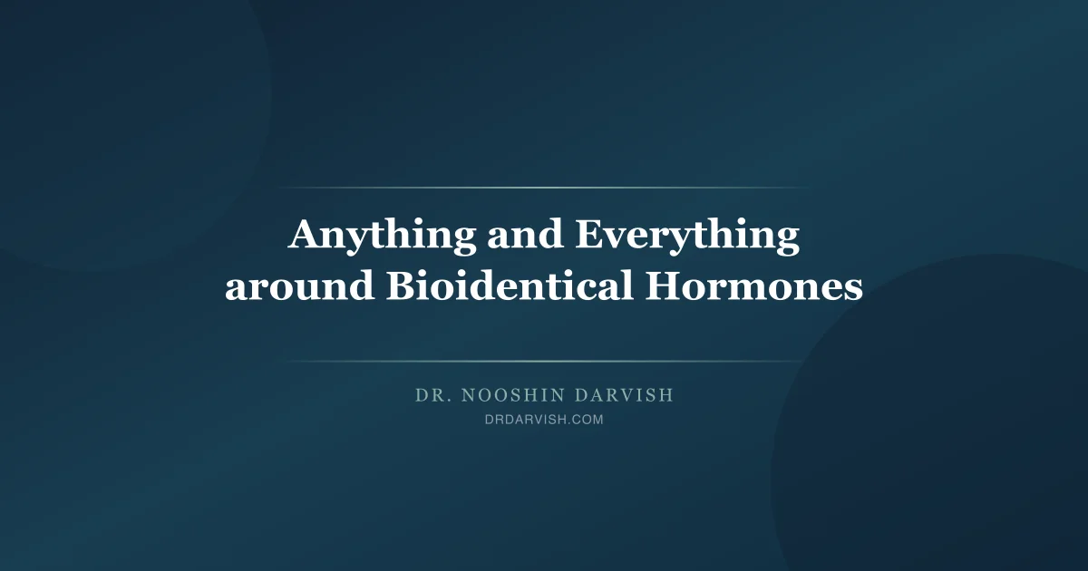Dr. Darvish explains bioidentical hormone therapy on Transformation Talk Radio