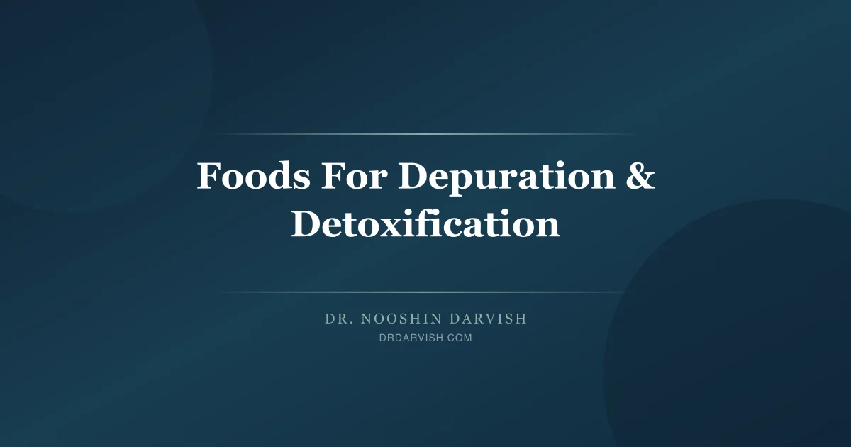 Whole foods and plant-based ingredients that support natural depuration and cellular detoxification
