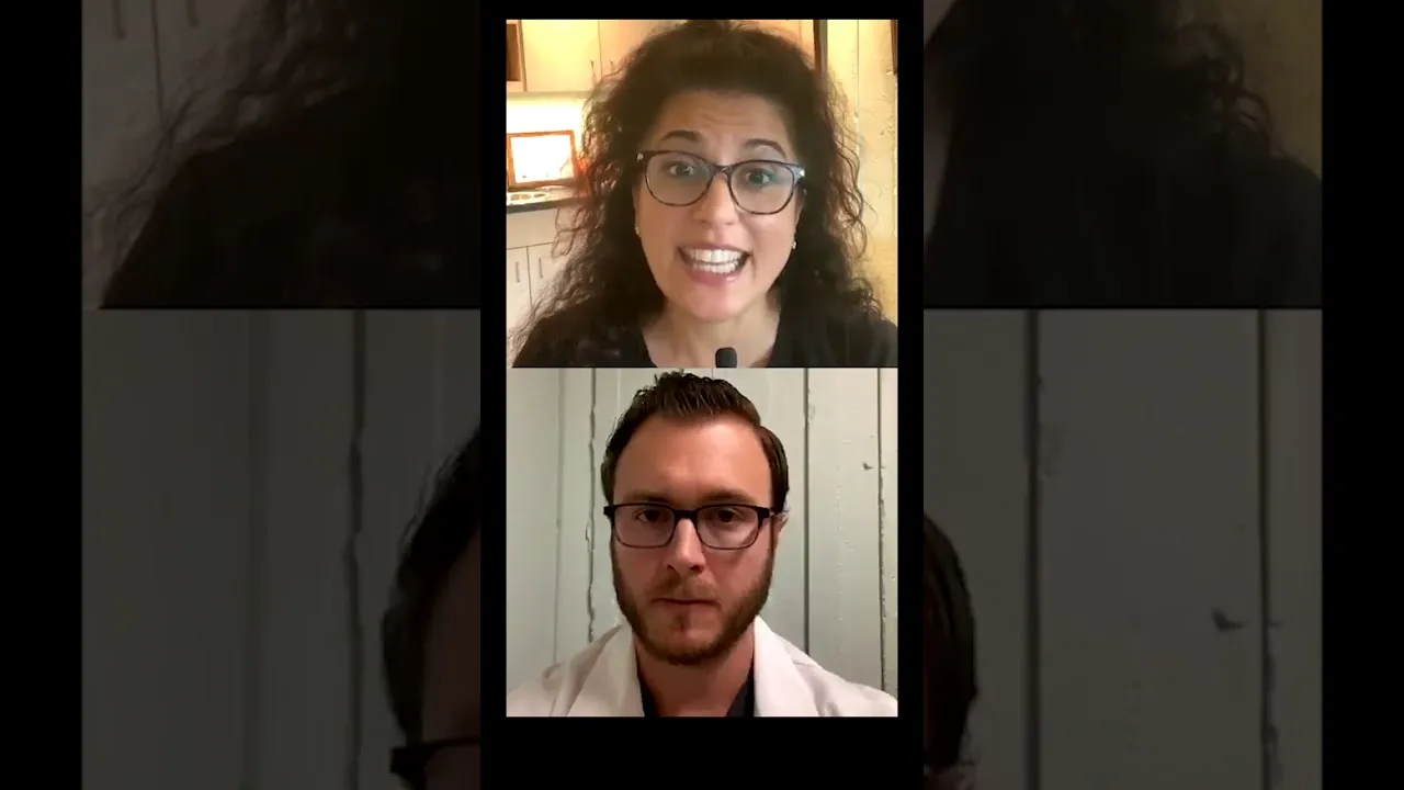 Dr. Darvish and Dr. Newell discussing men's health and naturopathic wellness on Instagram Live