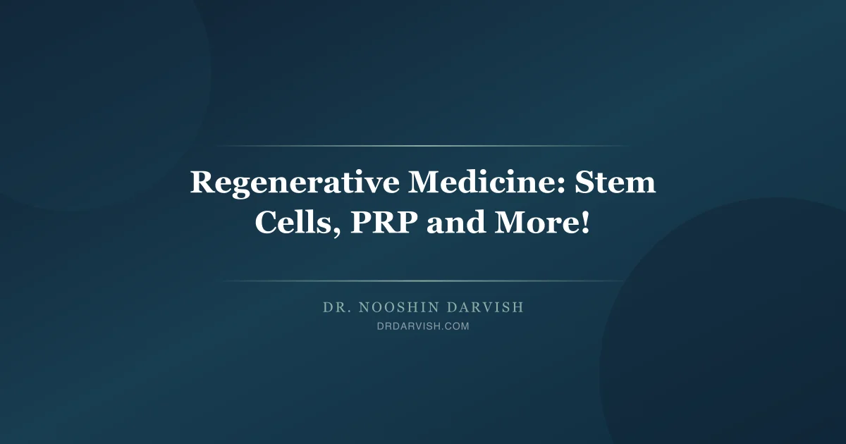 Dr. Darvish on The Dr. Pat Show discussing stem cells, PRP, and regenerative medicine advances